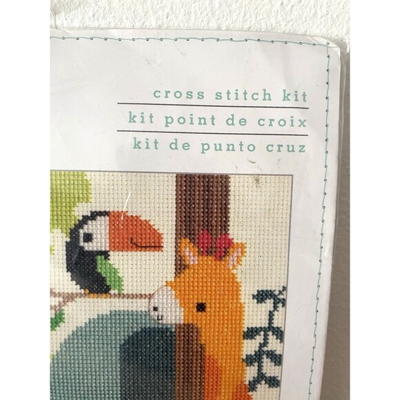 Dimensions Jungle Birth Record Cross Stitch Kit 10"x8" 70-35443 Open Package - Picture 2 of 6